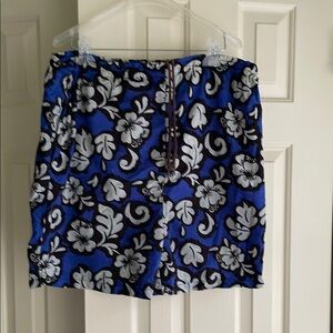 Floral Blue and White swim wear for men